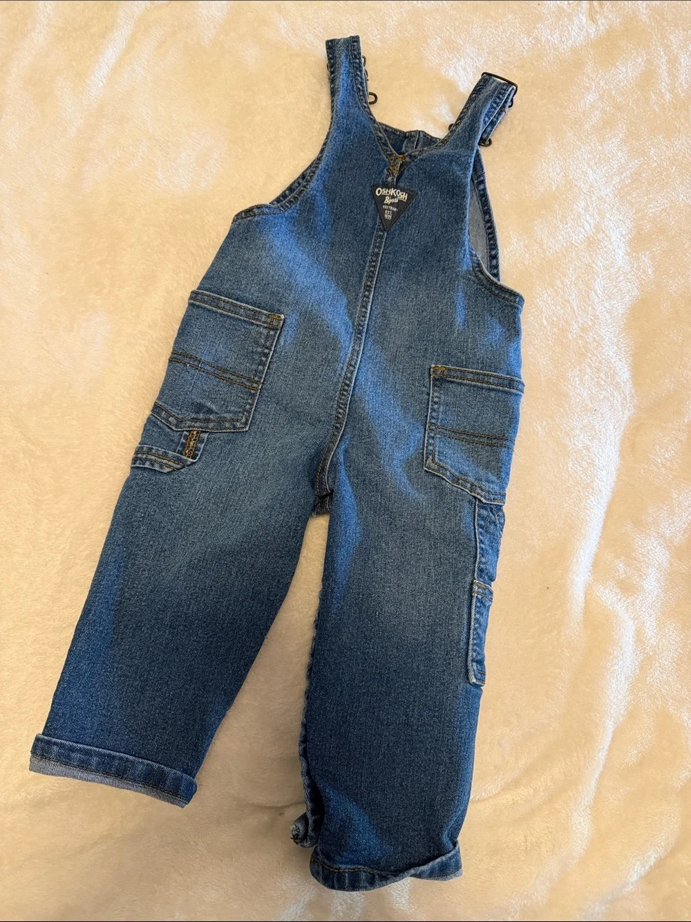 OshKosh B'gosh Dark Blue Denim Kids Overalls